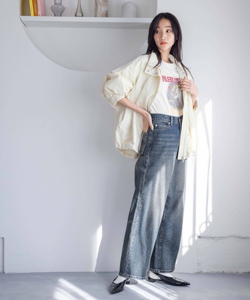 LOWRYS FARM（ローリーズファーム） ナイロンブルゾン FREE アイボリー