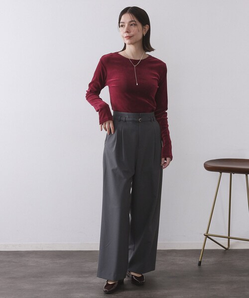 トップス OU OPAQUE.CLIP（オペークドットクリップ） tシャツ フロッキーチュール