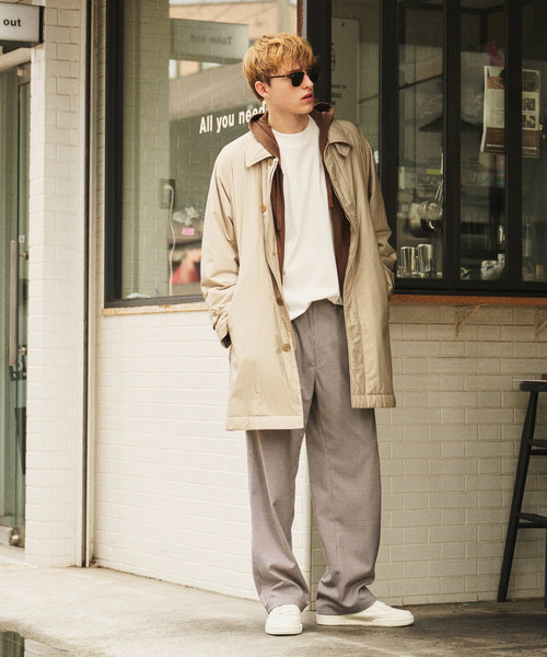 ABAHOUSE（アバハウス） ステンカラーコート コート ワッシャー