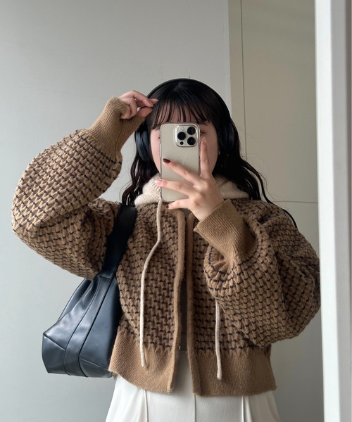 lawgy（ラウジー） ニットカーディガン FREE クリーム レディース