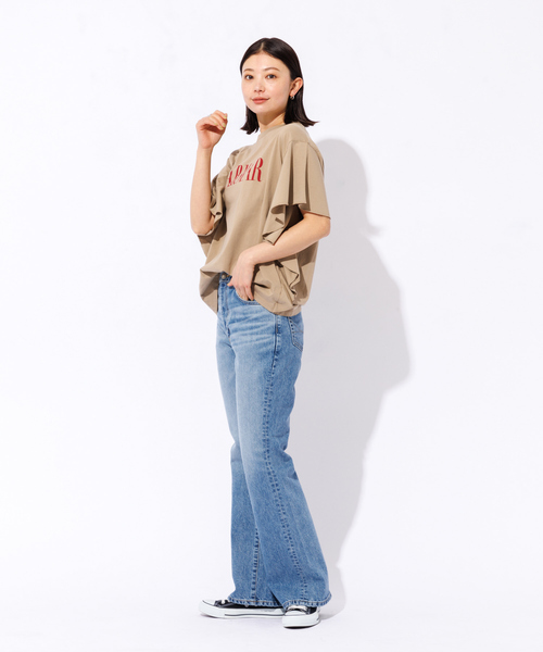 「MICA&DEAL」 半袖Tシャツ フリー スミクロ レディース_画像2