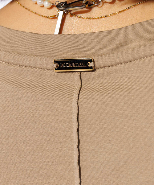 「MICA&DEAL」 半袖Tシャツ フリー スミクロ レディース_画像8