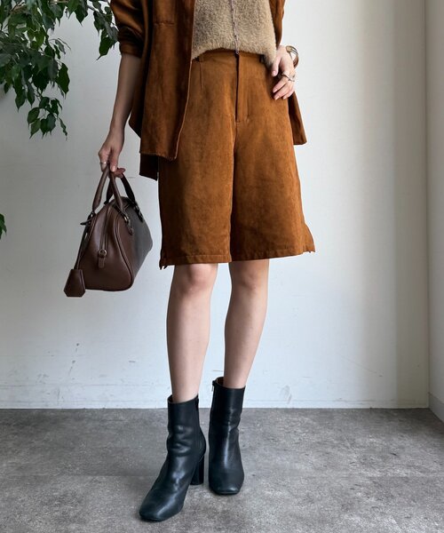 DouDou（ドゥドゥ） パンツ 「セットアップ対応」フェイクスエード