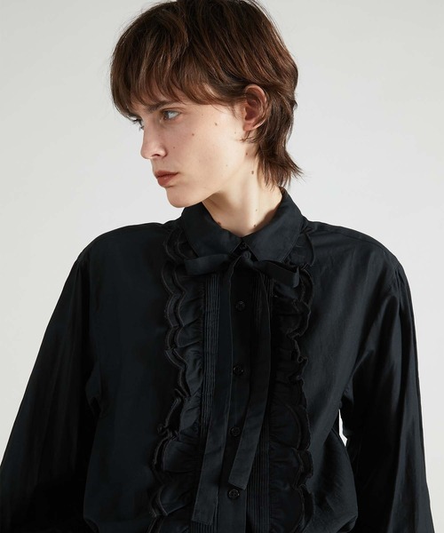 crinkle crinkle crinkleフリル付長袖シャツ crinkle crinkle crinkle（クリンクル クリンクル クリンクル