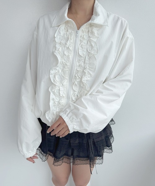 frunco ブルゾン アウター フリルブルゾン レディース : ZOZOTOWN