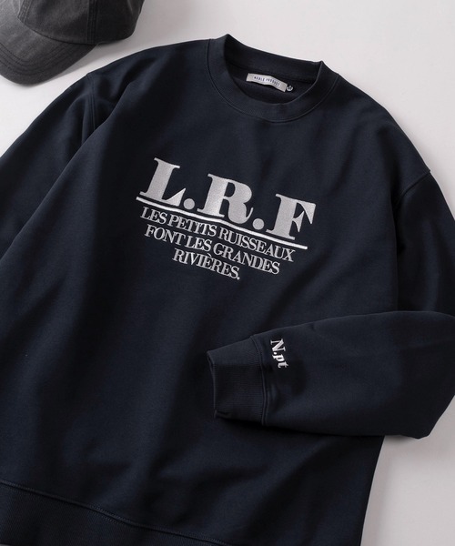 トレーナー スウェット 「84」フレンチロゴ刺繍 裏毛 クルーネック