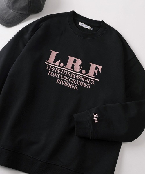 トレーナー スウェット 「84」フレンチロゴ刺繍 裏毛 クルーネック