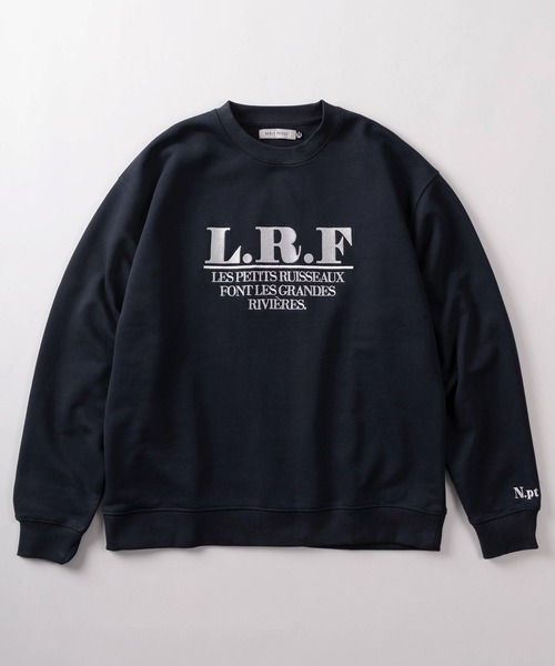 トレーナー スウェット 「84」フレンチロゴ刺繍 裏毛 クルーネック