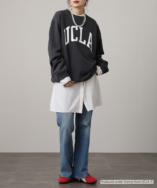 UCLA トレーナー スウェット UCLA DOUBLEーSIDED PRINTING CREW SWEAT