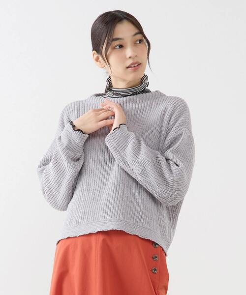 MELROSE claire（メルローズクレール） ニット セーター 「モール糸