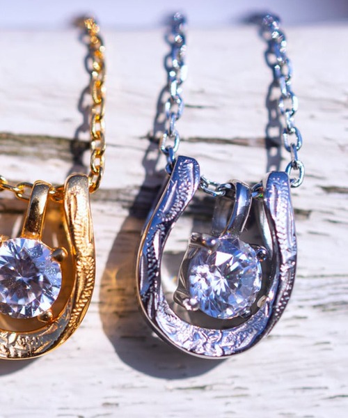 IRIEBEACH（アイリービーチ） ネックレス Horseshoe zirconia necklace