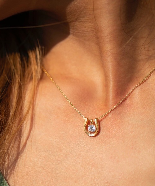 IRIEBEACH（アイリービーチ） ネックレス Horseshoe zirconia necklace