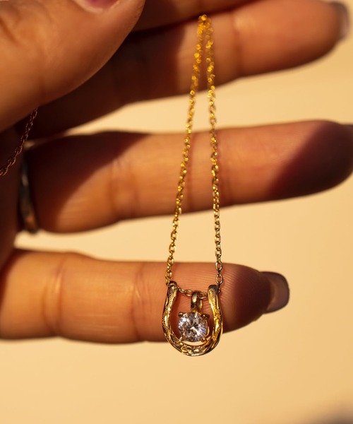 IRIEBEACH（アイリービーチ） ネックレス Horseshoe zirconia necklace