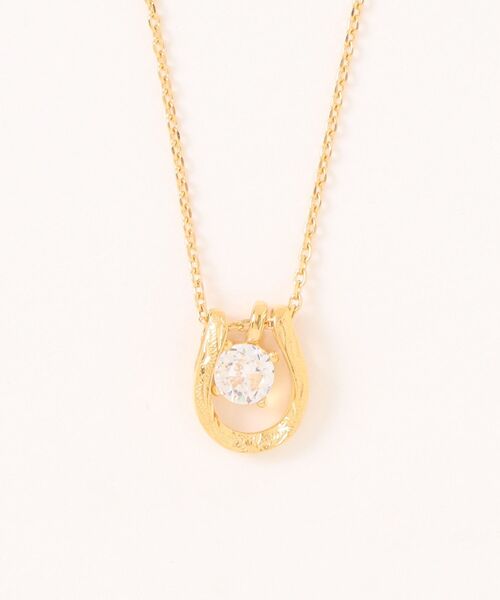 IRIEBEACH（アイリービーチ） ネックレス Horseshoe zirconia necklace