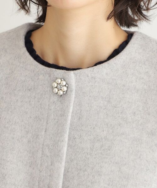 LAURA ASHLEY（ローラアシュレイ） ノーカラーコート コート