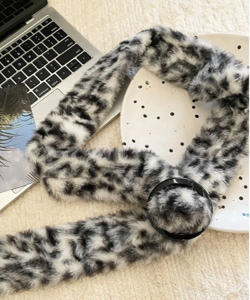 VIBGYOR ベルト レディース ヒョウ柄 平成ファッション ギャル(BDS