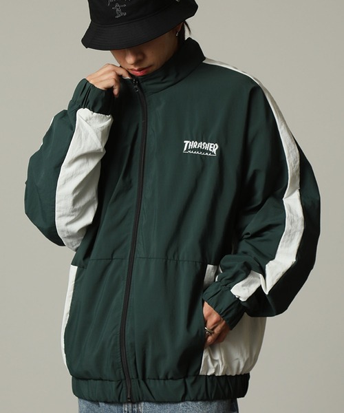 THRASHER（スラッシャー） ナイロンブルゾン L グリーン メンズ