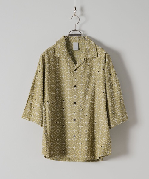 「Casper John」 半袖シャツ SMALL アイボリー メンズ_画像2