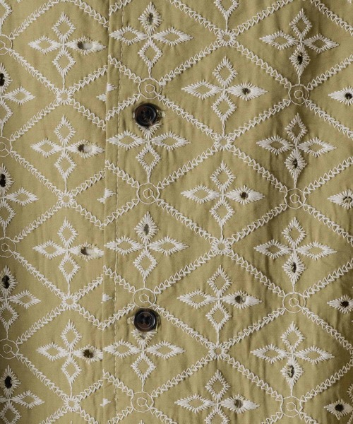 「Casper John」 半袖シャツ SMALL アイボリー メンズ_画像4