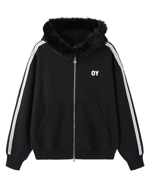 OY（オーワイ） パーカー 「OY/オーワイ」LACE DOLLY FAUX FUR HOODIE