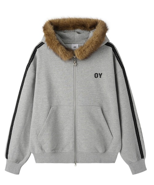 OY（オーワイ） パーカー 「OY/オーワイ」LACE DOLLY FAUX FUR HOODIE