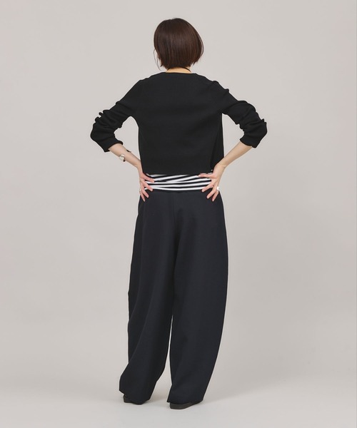 「Curensology」 パンツ 36 ダークブルー レディース_画像4