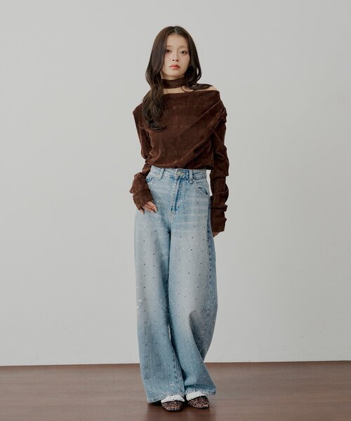 Chico（チコ） パンプス 「SALON by Chico」フリルデザインリボン