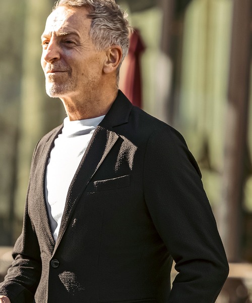 「AKM Contemporary」 テーラードジャケット X-LARGE ブラック メンズ_画像9