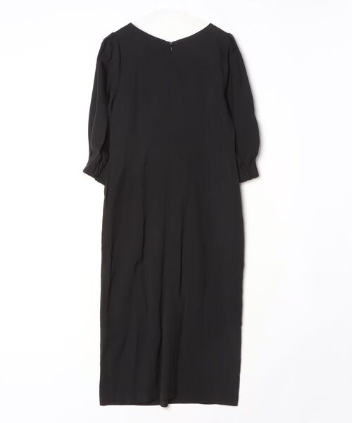 「haco!」 7分袖ワンピース LARGE ブラック レディース_画像2