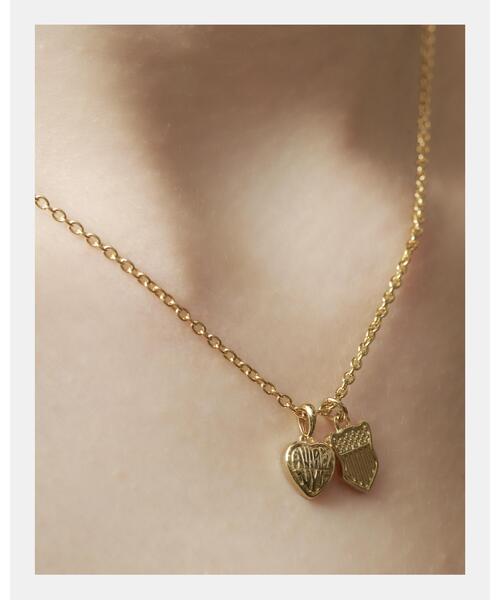 AVIREX（アヴィレックス） ネックレス HEART 2TOP NECKLACE（GOLD) by