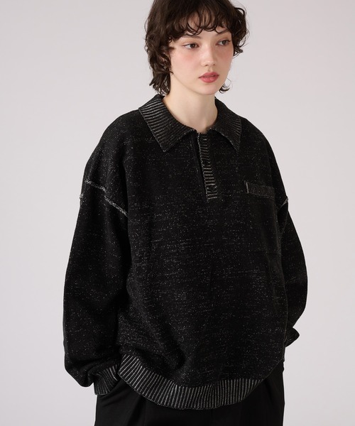 「ONCILY」 長袖ニット LARGE ベージュ メンズ_画像3