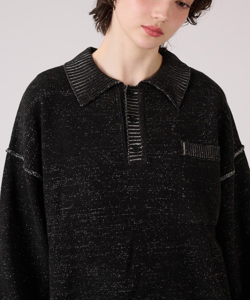 「ONCILY」 長袖ニット LARGE ベージュ メンズ_画像4