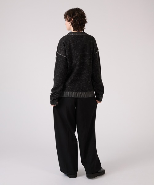 「ONCILY」 長袖ニット LARGE ベージュ メンズ_画像7