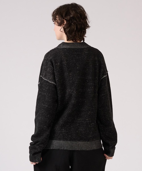 「ONCILY」 長袖ニット LARGE ベージュ メンズ_画像9