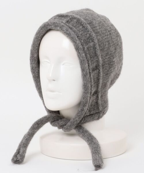 ニット帽 ニットキャップ 4色展開 紐付き フードマフラー レディース