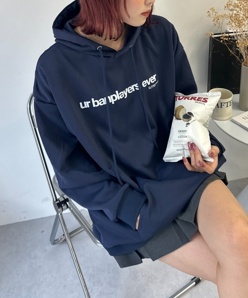 「Ada.」 プルオーバーパーカー 2XL ネイビー レディース_画像5