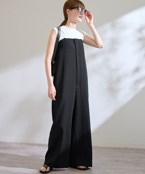 【新品タグ付】FRAMeWORK フレームワーク　ブラック オールインワン FRAMeWORK（フレームワーク） オールインワン 38 ブラック レディース