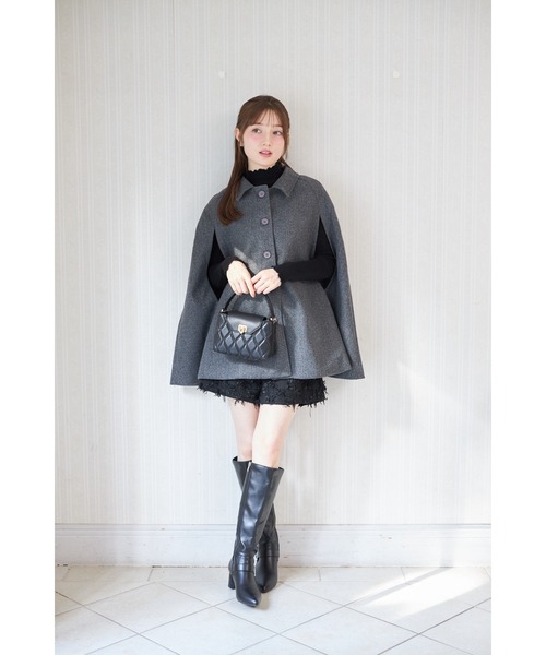 新品未使用♡トッコクローゼット　ポンチョコート tocco closet（トッコ クローゼット） ポンチョ 「ZOZO限定」襟付き