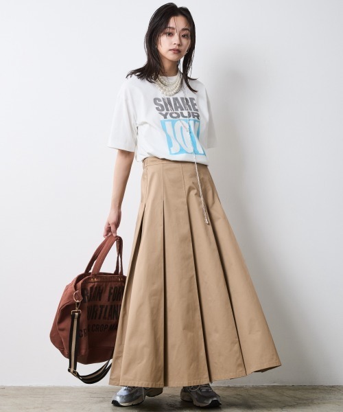「CHIC STYLE」 ロングスカート 3L ブラック レディース_画像8