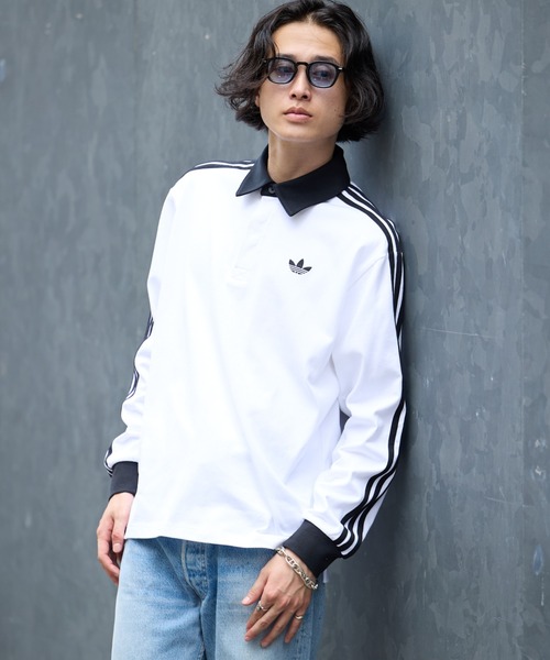 adidas（アディダス） ポロシャツ 3-STRIPS RUGBY LOGO POLO SHIRTS