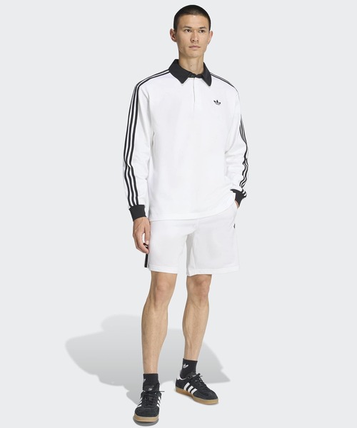 adidas（アディダス） ポロシャツ 3-STRIPS RUGBY LOGO POLO SHIRTS