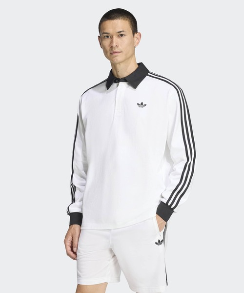 adidas（アディダス） ポロシャツ 3-STRIPS RUGBY LOGO POLO SHIRTS