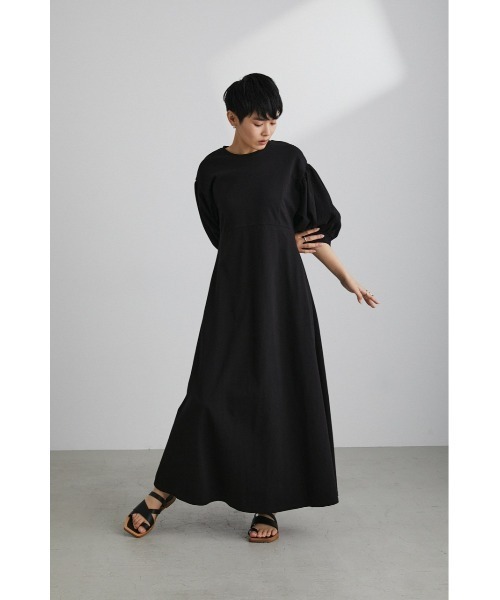 「STYLEMIXER」 7分袖ワンピース MEDIUM ブラック レディース_画像2