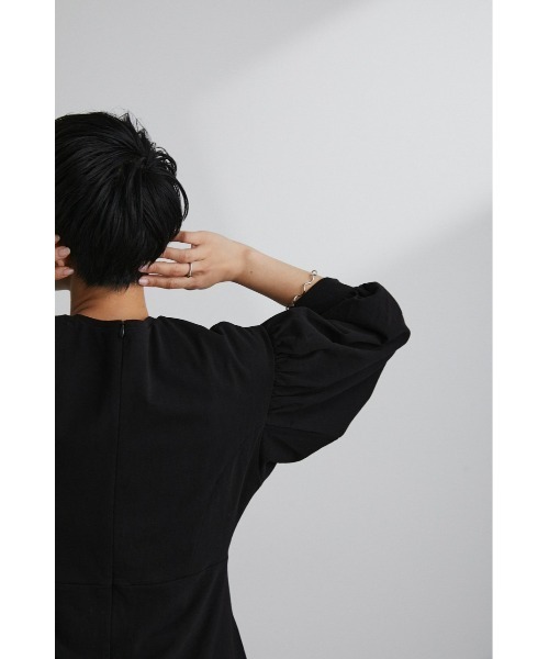 「STYLEMIXER」 7分袖ワンピース MEDIUM ブラック レディース_画像6
