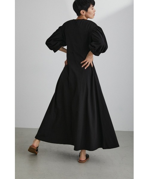 「STYLEMIXER」 7分袖ワンピース MEDIUM ブラック レディース_画像7