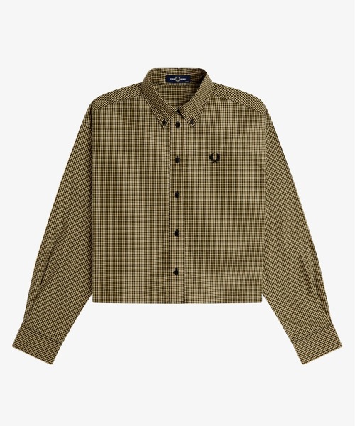 タグ付き　フレッドペリー　シャツ　ブラウス　チェック柄 FRED PERRY - タグ付き フレッドペリー シャツ ブラウス チェック柄の