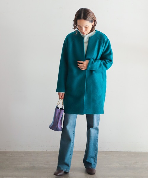 「NOMBRE IMPAIR」 タートルネックニット FREE サックスブルー レディース_画像3