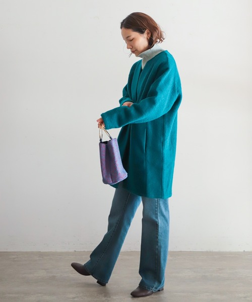 「NOMBRE IMPAIR」 タートルネックニット FREE サックスブルー レディース_画像4