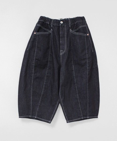 URCH RNA パンツ R4432 オブリークラインのひざ下パンツ レディース