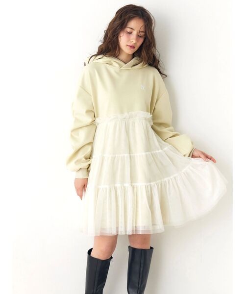 CALNAMUR（カルナムール） ワンピース 2WAYチュールオーバー
